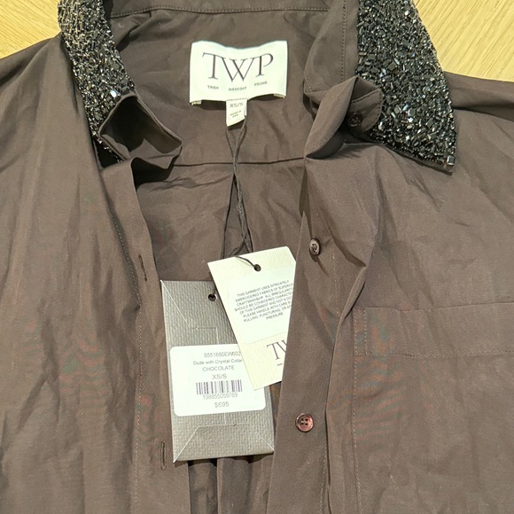 TWP DUDE SHIRT WITH CRYSTAL COLLAR - Picture 2 of 3